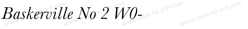 Baskerville No 2 W0字体转换